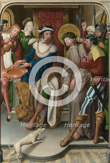 Christ before Pilate (The Liesborn Altarpiece), c. 1520. Artist: Baegert, Jan (ca 1465-ca 1535)