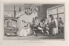 Inside of a Kitchen at Newcastle, from "Remarks on a Tour to North and South Wales", 1800. Creator: John Hill.