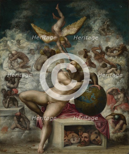 The Dream of Human Life, after 1533. Artist: Buonarroti, Michelangelo, (School)  