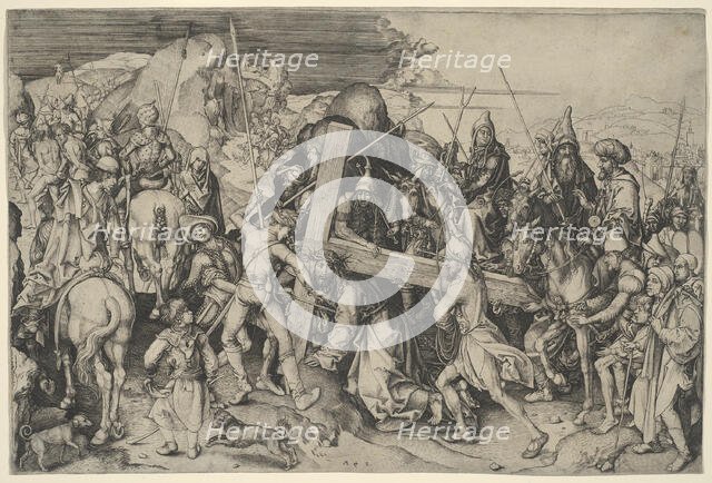 The Road To Calvary, 1485-91. Creator: Martin Schongauer.