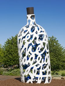 'Bottle of Notes', sculpture in Centre Square, Middlesborough, 2015. Artist: Alun Bull.