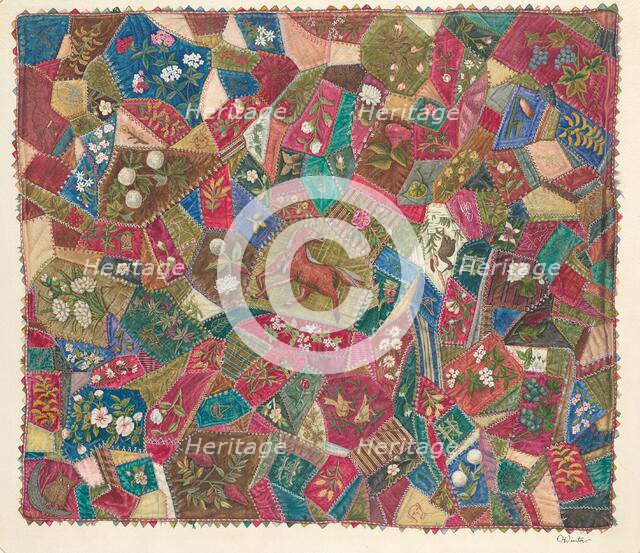 Crazy Quilt, c. 1938. Creator: Charlotte Winter.