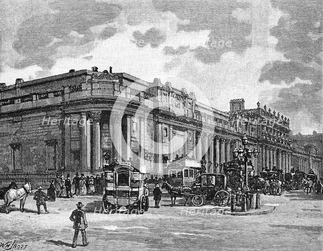 The Bank of England, London, 1900.Artist: William Henry James Boot