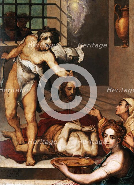 The Beheading of Saint John the Baptist, ca 1564. Creator: Pino (Marco da Siena), Marco (1521-1583).
