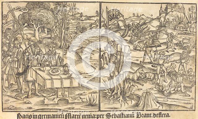 Allegory of War and Peace, 1499. Creator: Unknown.