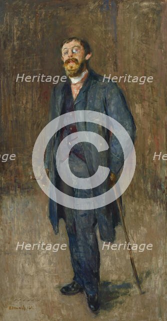 Karl Jensen-Hjell, 1885. Creator: Munch, Edvard (1863-1944).