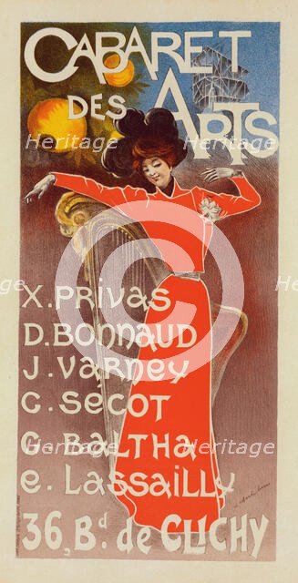 Cabaret of the Arts, c.1895. Creator: Lucas, E. Charles (active 1883-1903).