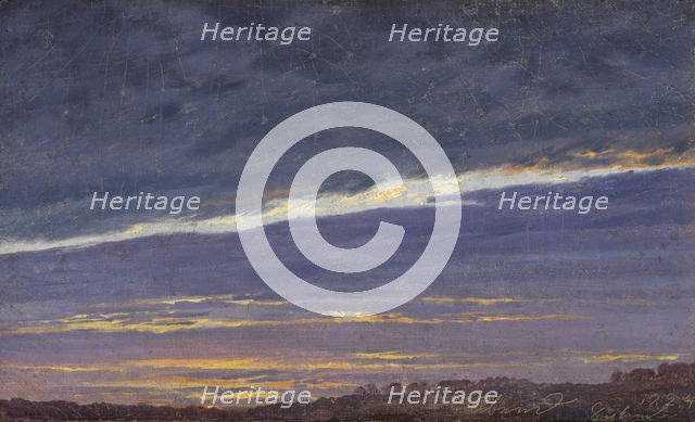 Nightly cloudy sky (Evening), 1824. Creator: Friedrich, Caspar David (1774-1840).