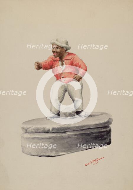 Hitching Post, 1938. Creator: Charles Moss.