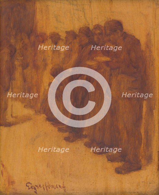 Poor Man's Soup, around 1907-1910. Creator: Jozsef Egry.