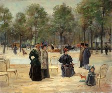 Aux Champs-Élysées, c1895. Creator: Louis Abel-Truchet.