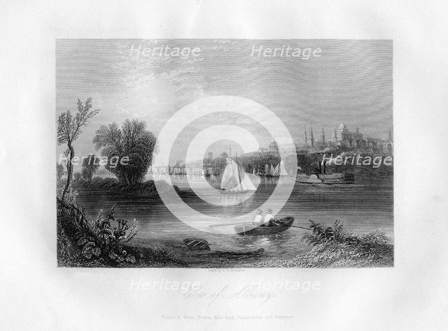 'View of Albany', New York State, 1855.Artist: DG Thompson