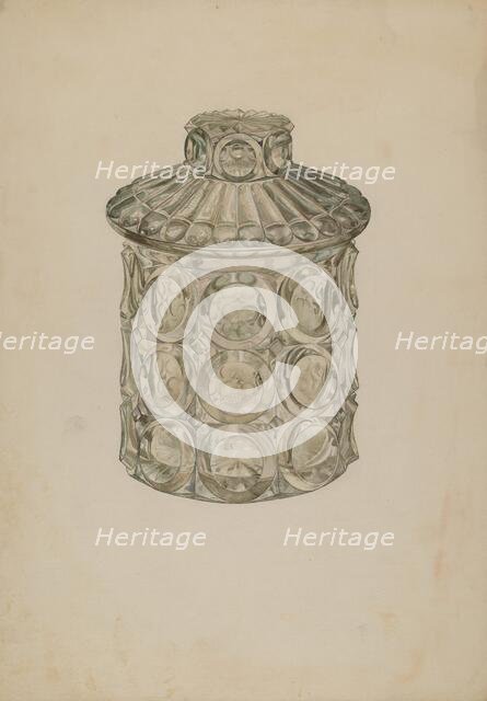 Cracker Jar, c. 1940. Creator: Henry Moran.