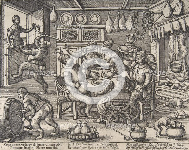 The Fat Kitchen, from the series Monkeys. Creator: Peeter van der Borcht.