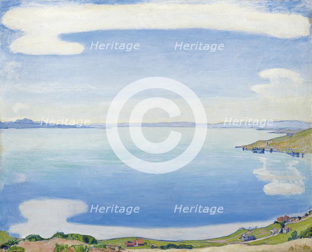 Lake Geneva seen from Chexbres, 1904. Artist: Hodler, Ferdinand (1853-1918)