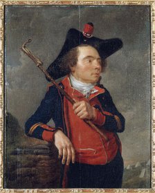Portrait of an artilleryman from the National Guard, c1789. Creator: Unknown.