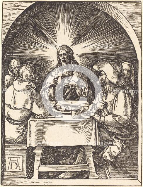 Christ in Emmaus, probably c. 1509/1510. Creator: Albrecht Durer.