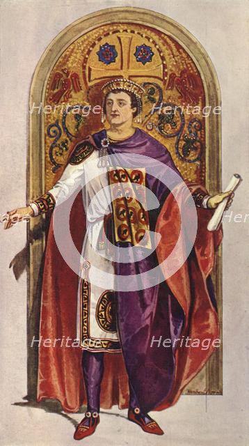 'The Emperor Justinian - Sixth Century, A.D.', 1924. Creator: Herbert Norris.