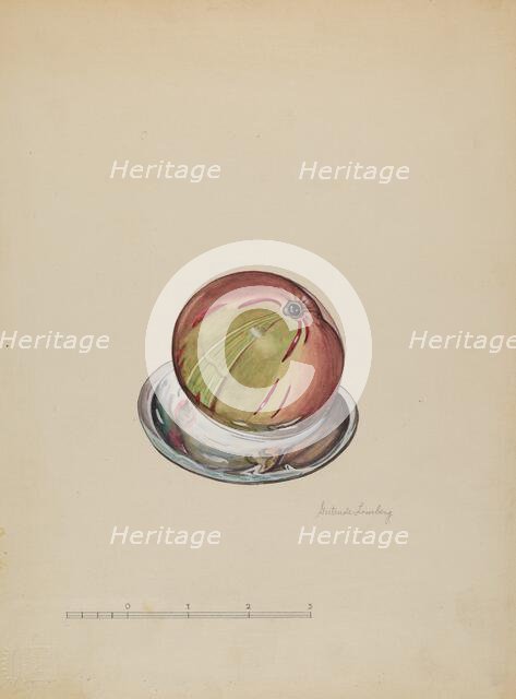 Paper Weight, c. 1936. Creator: Gertrude Lemberg.