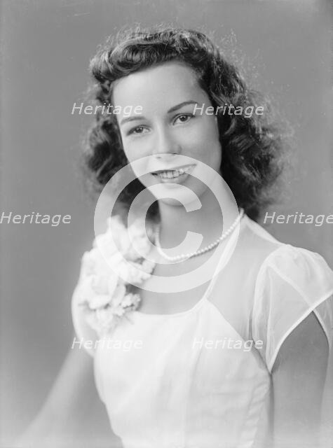 Mrs Charles W Bramlett - Portrait, 1945. Creator: Harris & Ewing.