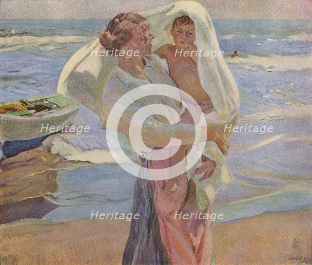 'After Bathing', 1915, (1932). Artist: Joaquin Sorolla y Bastida.