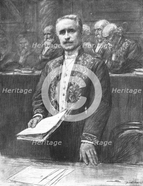 'Un grand discours de M. Paul Deschanel a l'institut; " …Aujourd'hui c'est toute la France..., 1916 Creator: J Simont.
