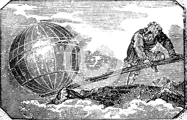 Archimedes (c287-212 BC), Ancient Greek mathematician and inventor, 1824. Artist: Unknown