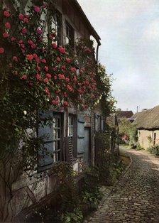 A cobbled street in Gerberoy, France, 1938. Artist: Unknown