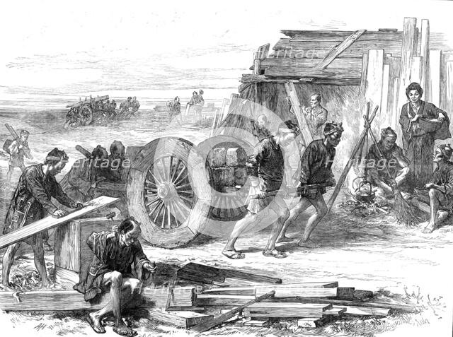 Japanese workmen, 1872. Creator: Unknown.