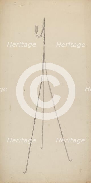 Candle Holder, c. 1939. Creator: Benjamin Resnick.