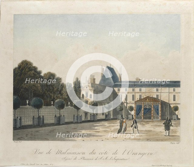 View of the Palace of Malmaison from the Orangery.