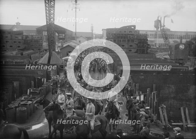 Arrival launch party, between c1915 and c1920. Creator: Bain News Service.