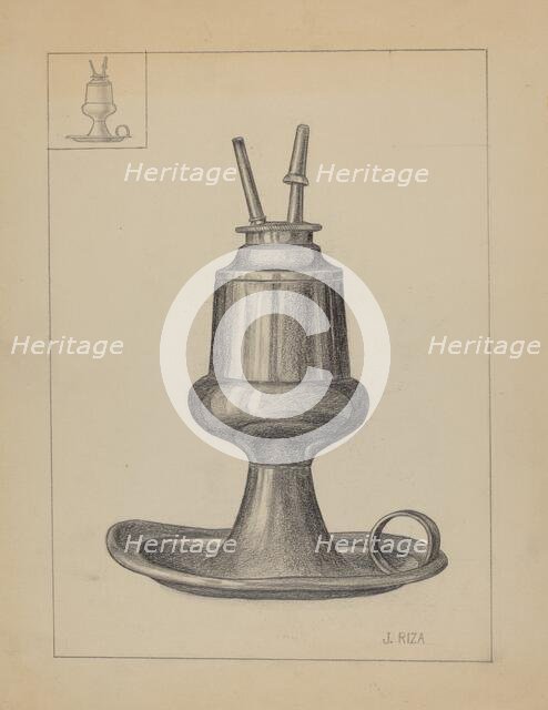 Lamp, 1935/1942. Creator: Janet Riza.