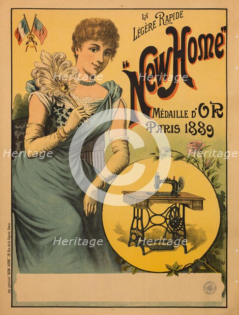 La légère rapide New Home , c. 1889. Creator: Anonymous.