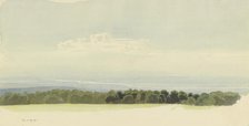 View from Platte Hunting Lodge across the Rheingau region, 1875. Creator: Carl Theodor Reiffenstein.