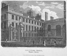 Vintners' Hall, Upper Thames Street, City of London, 1812.                                           Artist: William Angus