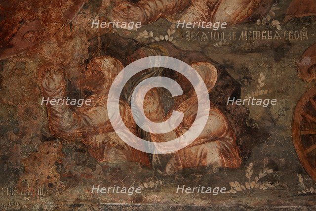 Fresco in the Cathedral of Our Lady of the Sign, Novgorod, Early 18th cen.. Artist: Bakhmatov, Ivan Yakovlevich (active Early 18th cen.)