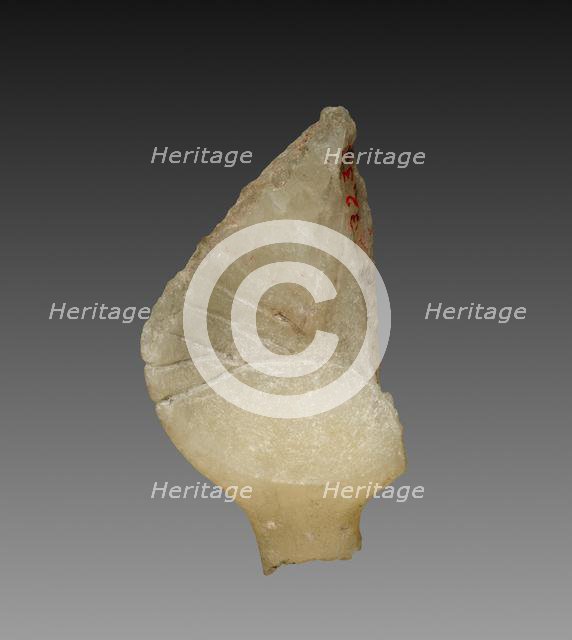 Fragment of a Cosmetic Dish, 1353-1337 BC. Creator: Unknown.