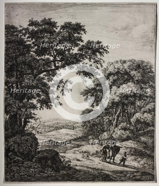 Abraham Dismissing Hagar; Agar Comforted by the Angel; The Prophet of Juda.... Creator: Anthonie Waterloo (Dutch, 1609/10-1690).