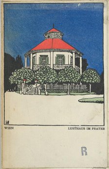 Vienna: "Pleasure Pavilion" in the Prater (Wien: Lusthaus im Prater), 1908., Creator: Urban Janke.