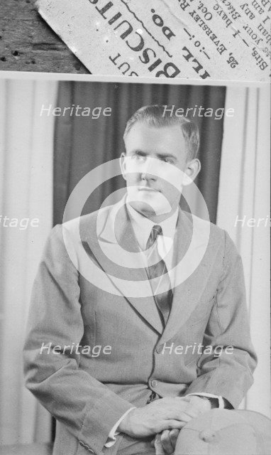 Portrait of a man, c1935. Creator: Kirk & Sons of Cowes.