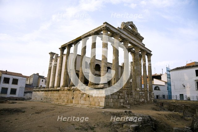The Temple of Diana in Merida, Spain, 2007. Artist: Samuel Magal