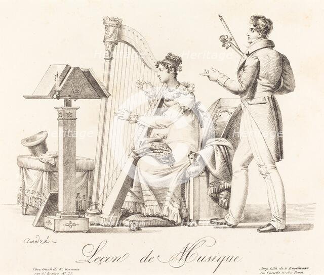 Leçon de Musique (Music Lesson). Creator: Johann Anton André.