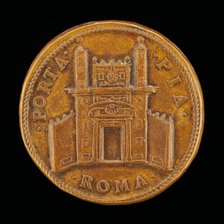 The Porta Pia [reverse], 1561. Creator: Gian Federigo Bonzagna.