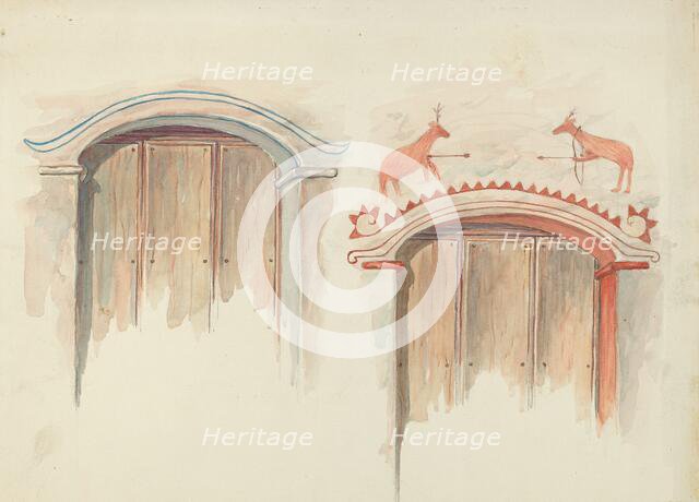 Restoration Drawing, 1935/1942. Creator: Robert W.R. Taylor.