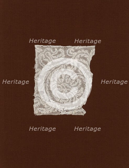 Fragment (Border), Italy, 1650/1700. Creator: Unknown.