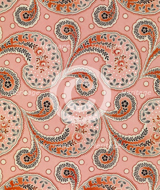 Textile Design For the Trekhgornaya Manufaktura, 1918. Artist: Anonymous  