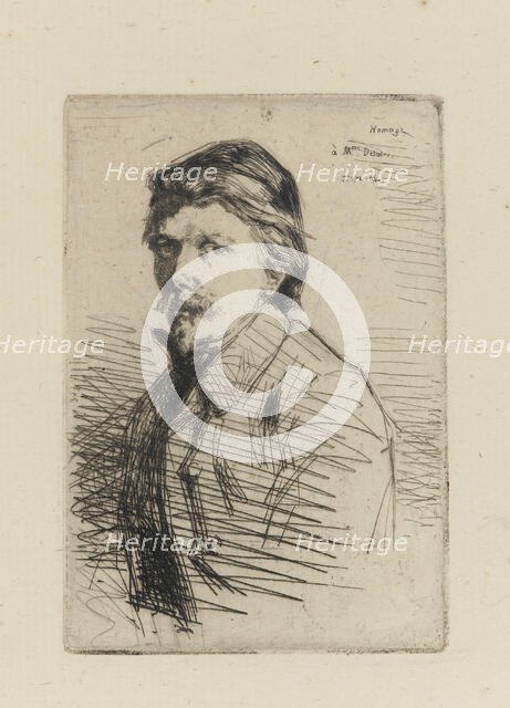 Auguste Delatre, 1858. Creator: James Abbott McNeill Whistler.