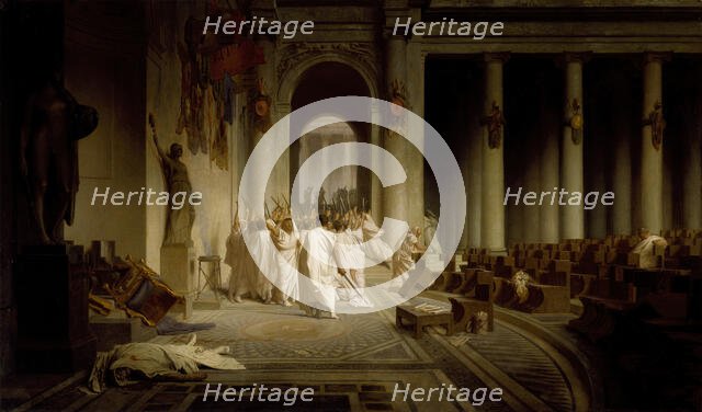 The Death of Caesar, 1859-1867. Creator: Jean-Leon Gerome.