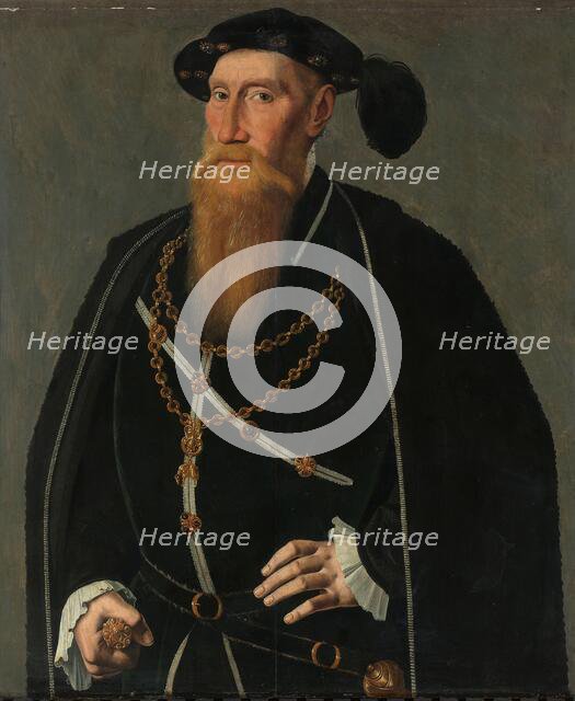Portrait of Reinoud III of Brederode, c.1545. Creator: Jan van Scorel.